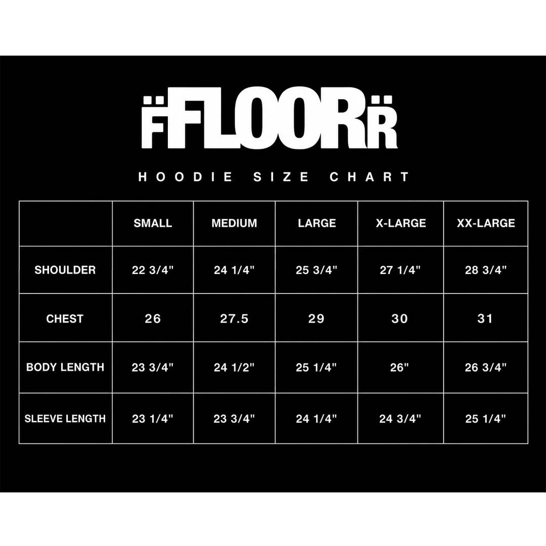 Floor 914 Horseman Zip Up Hoodie Faded Black