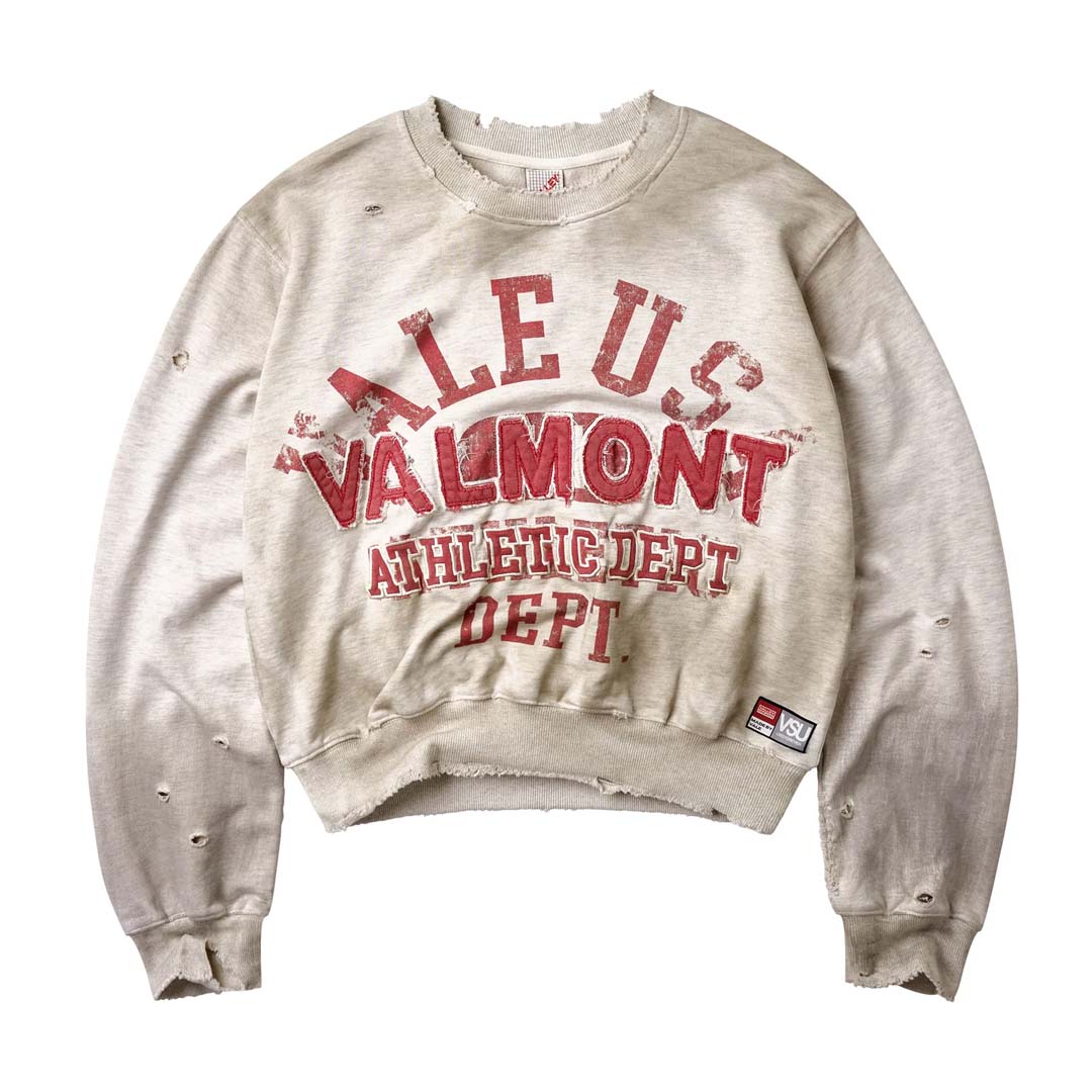 Vale Forever Valmont Crewneck Grey Red