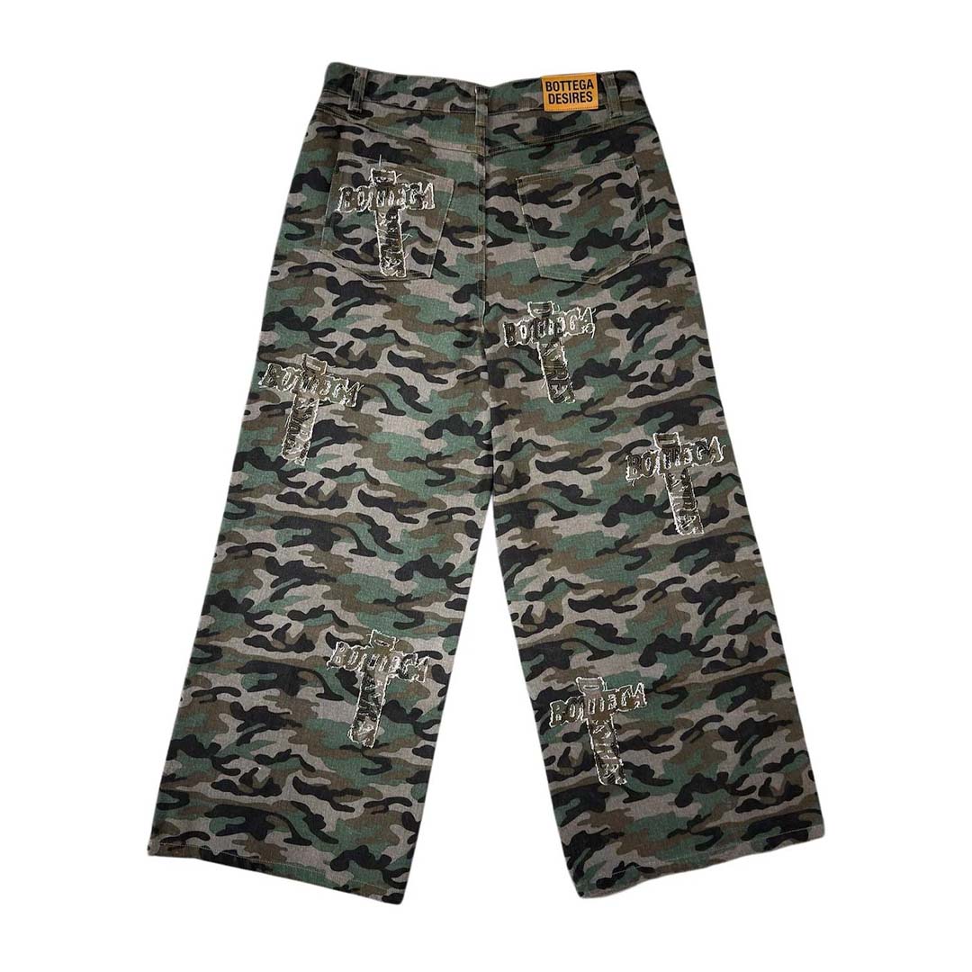 Bottega Desires Holy Grail Denim Jeans Camo