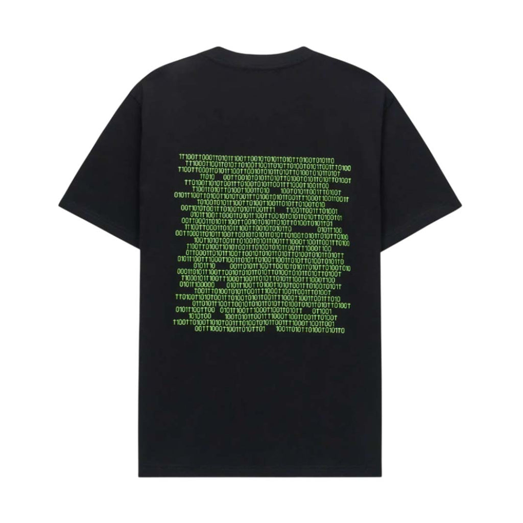 RtA Liam Black Green Binary Logo Tee