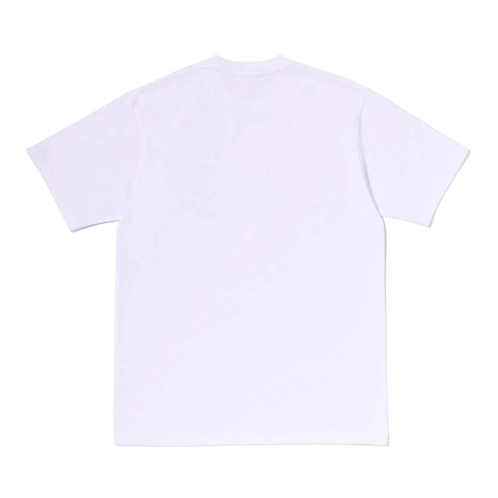 Bape Rhinestone Logo Tee White Navy
