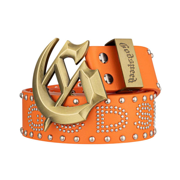 Godspeed Forged GS Studded Belt Orange