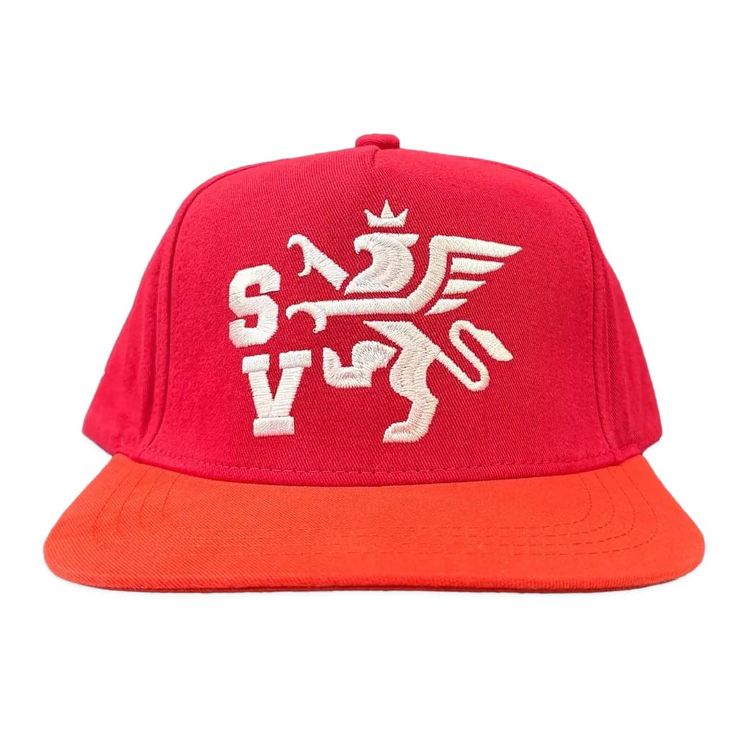 Saint Vanity Griffin Snapback Hat Red Orange