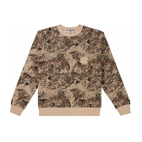 Eric Emanuel EE Basic Core Crewneck Tan Leafy Camo