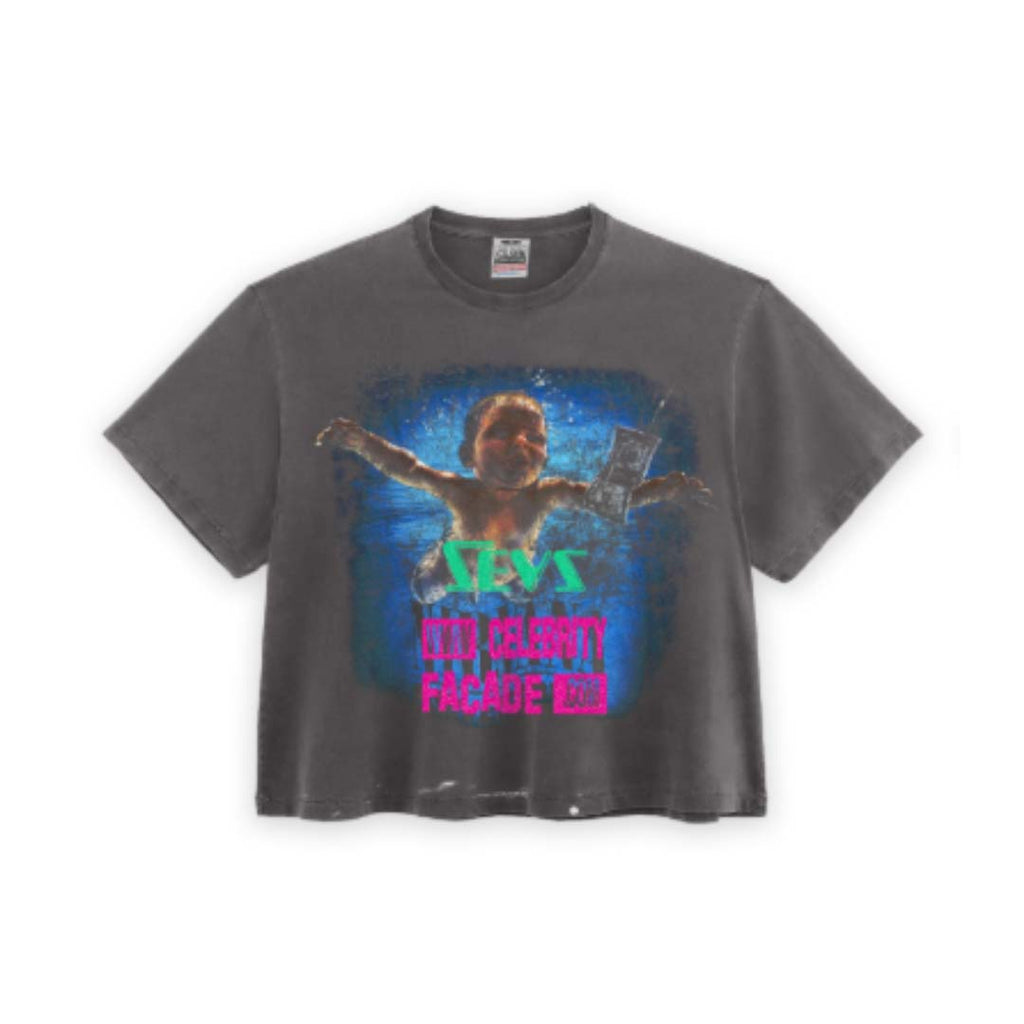 Triple Sevens Nirvana Faded Black Tee