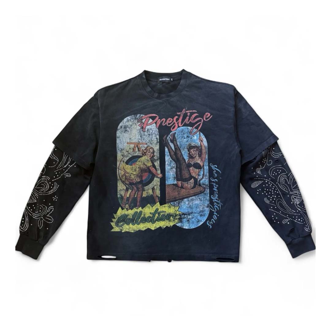 Prestige She's Prestigious Long Sleeve Tee Black