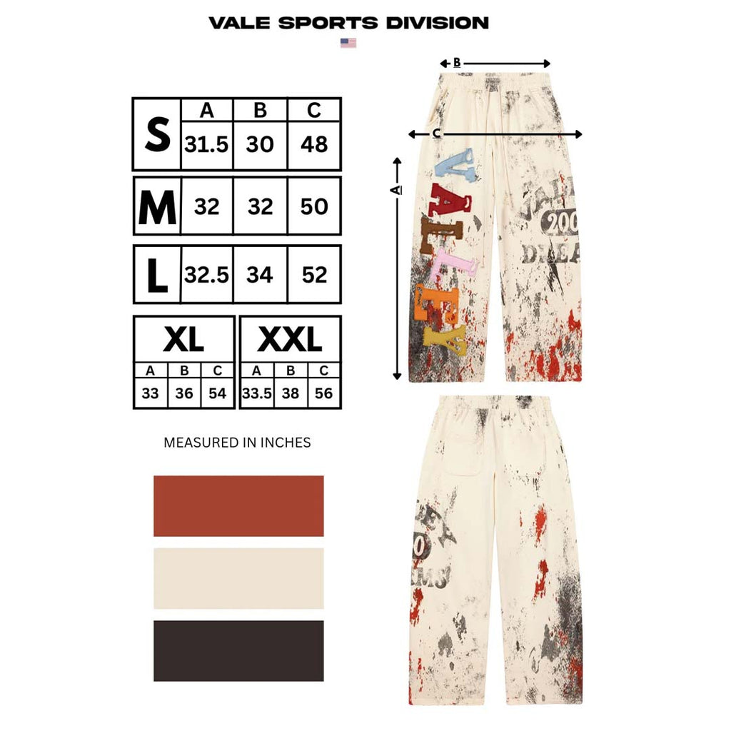 Vale Forever Picasso Sweatpants Cream Multi Color