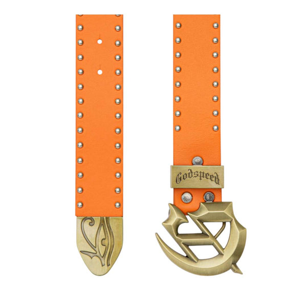 Godspeed Forged GS Studded Belt Orange