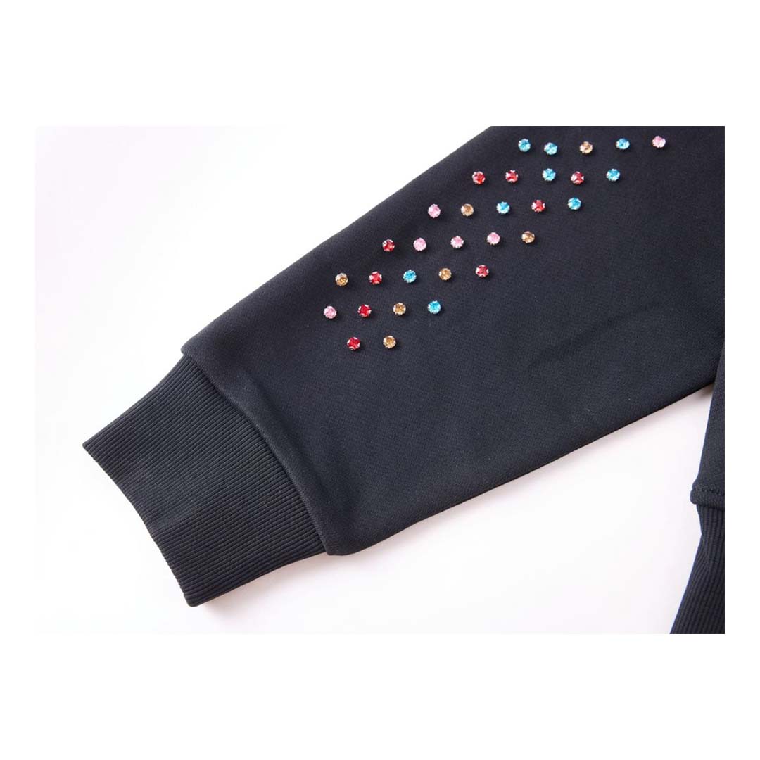 Cactus Valley Crystal Cactus Zip Hoodie Black