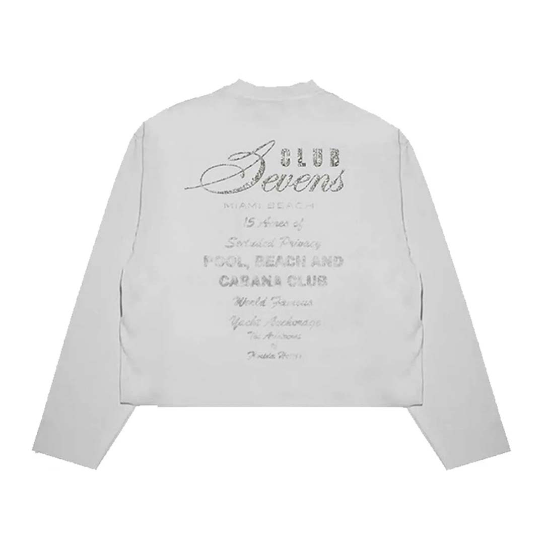 Triple Sevens Room Service Long Sleeve Tee White