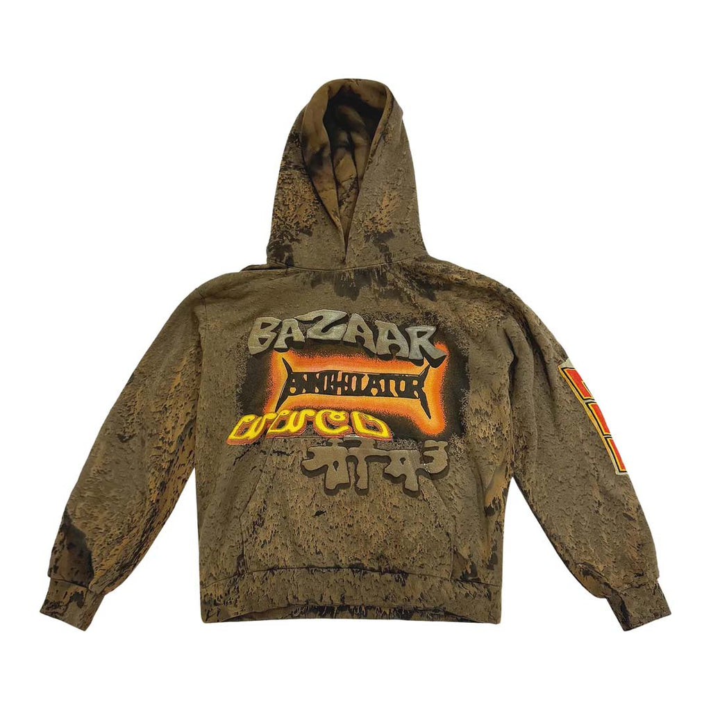 Travis Scott Cactus Jack CPFM Bazaar Hoodie Brown