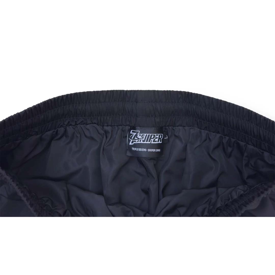 Triple Sevens Sniper Gang Track Pants Baggy Black White