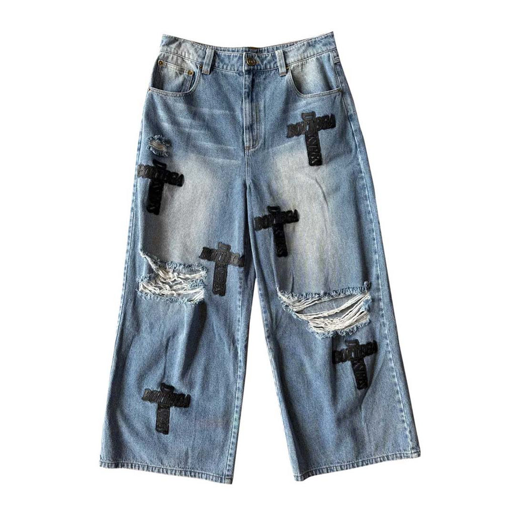 Bottega Desires Holy Grail Denim Jeans Blue Black