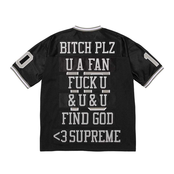 Supreme Find God Football Jersey Black Grey