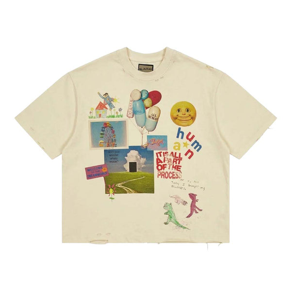 All Human Requiem For A Dream V2 Cream Tee