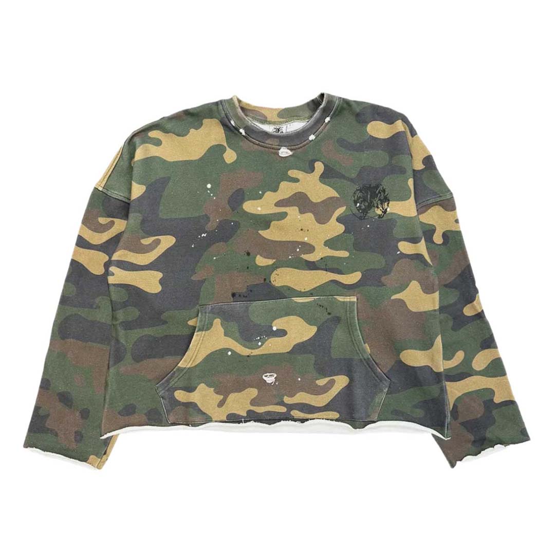 Saint Vanity Green Camo Crewneck Sweatshirt