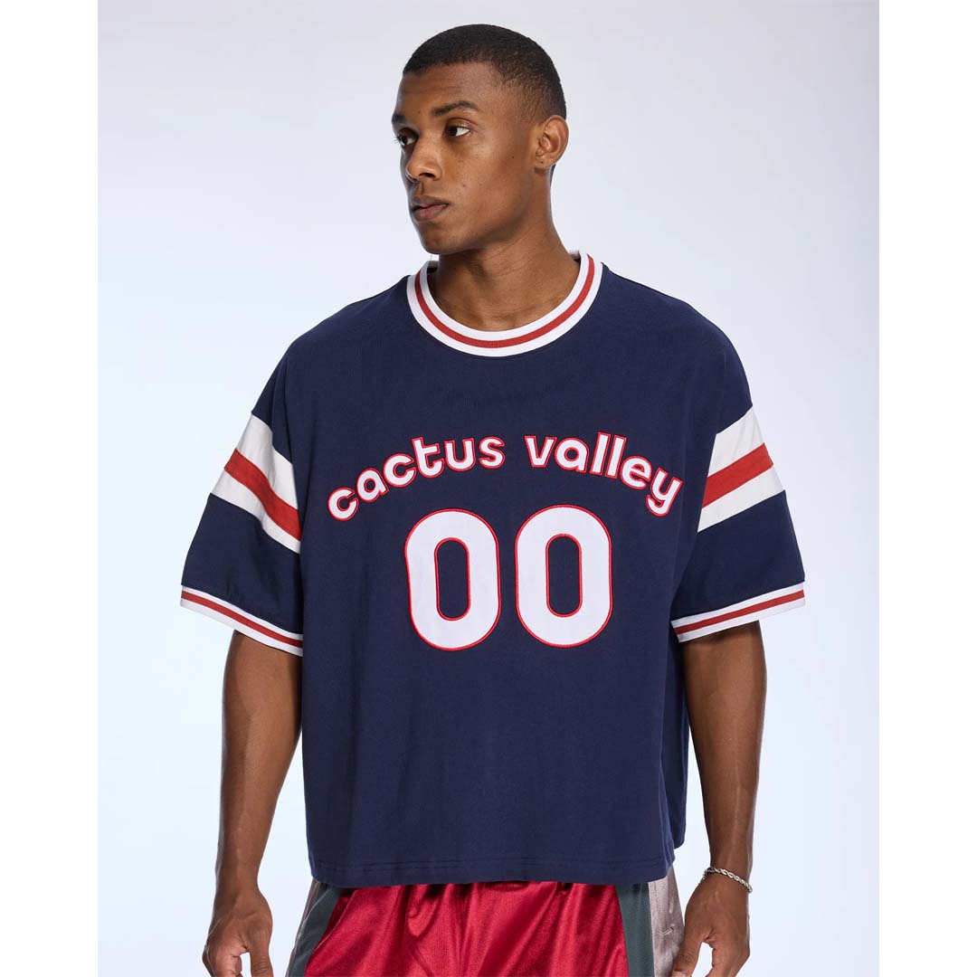 Cactus Valley Ridgemont Navy Blue Red Tee