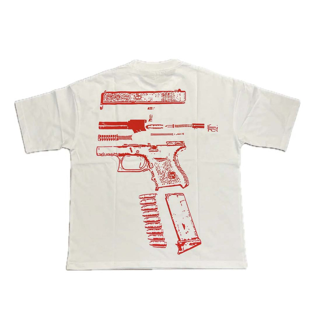 Kixkz In Glock We Trust Tee White Red