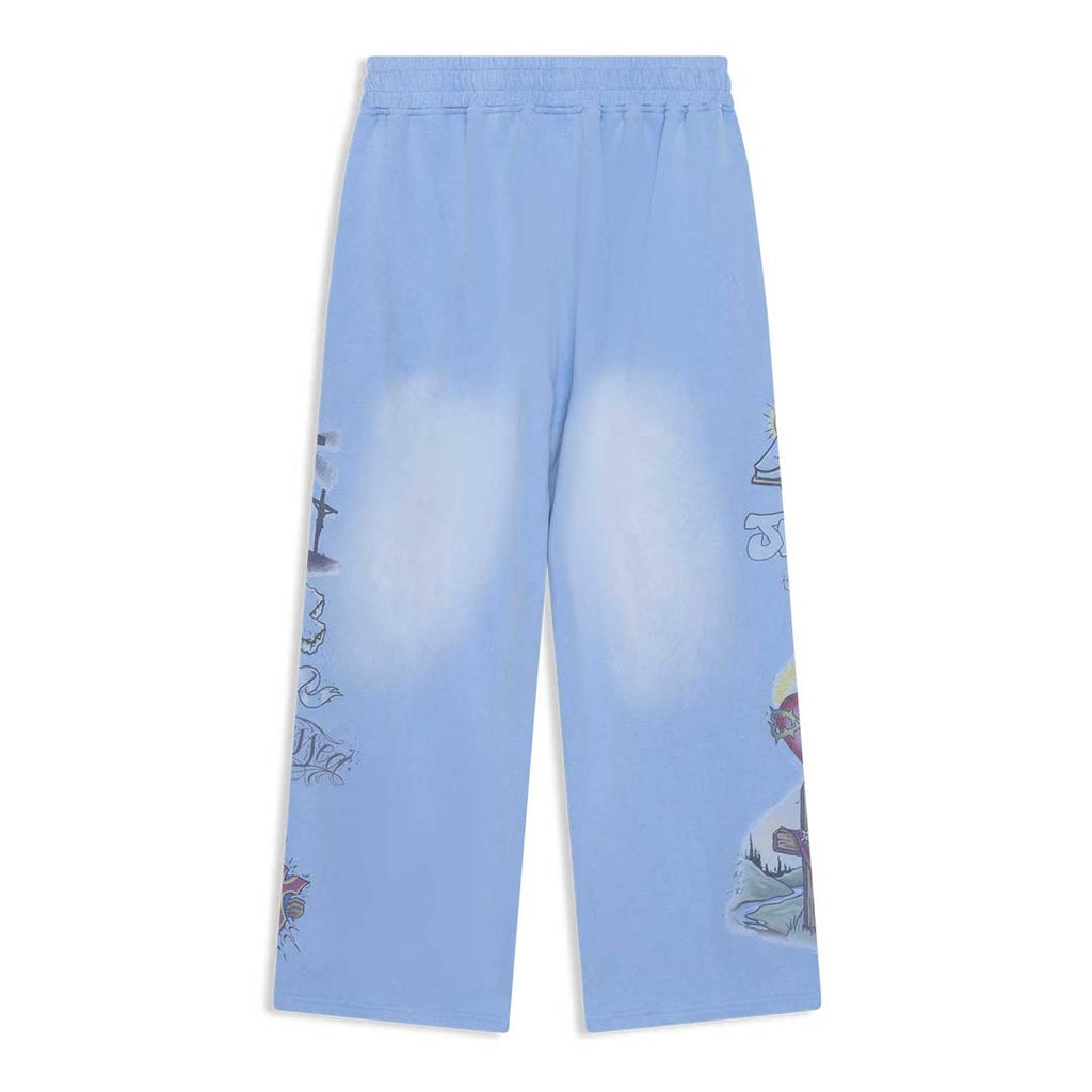 Righteous Jesus Sweatpants Blue