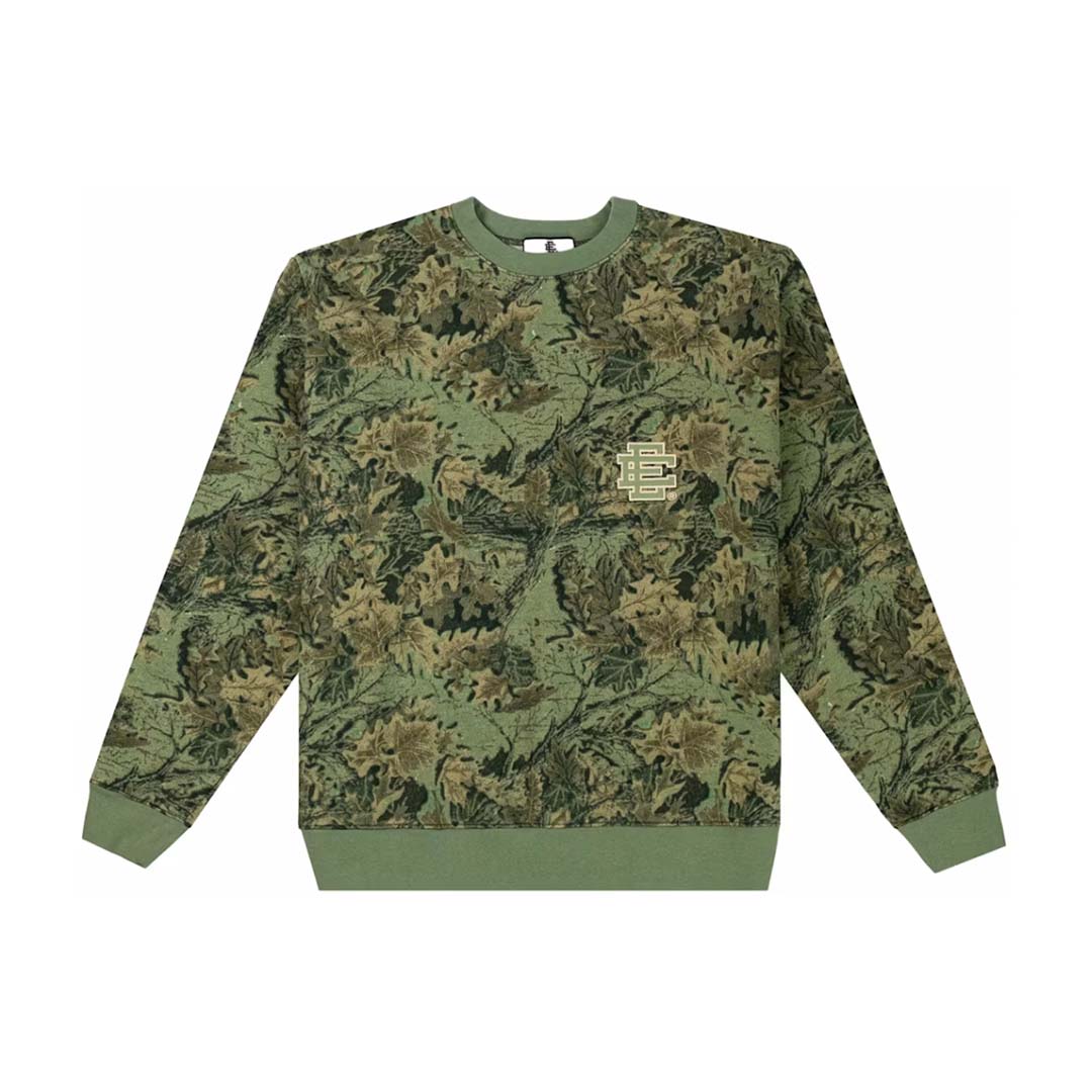 Eric Emanuel EE Basic Core Crewneck Green Leafy Camo