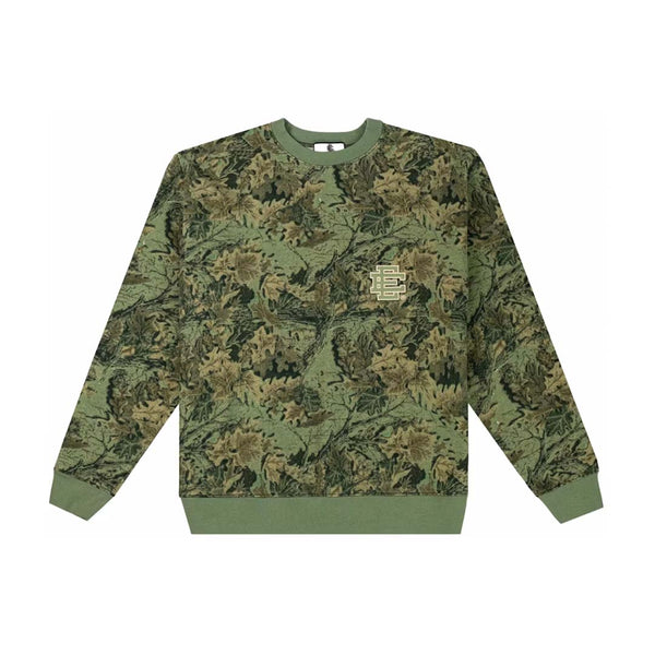 Eric Emanuel EE Basic Core Crewneck Green Leafy Camo
