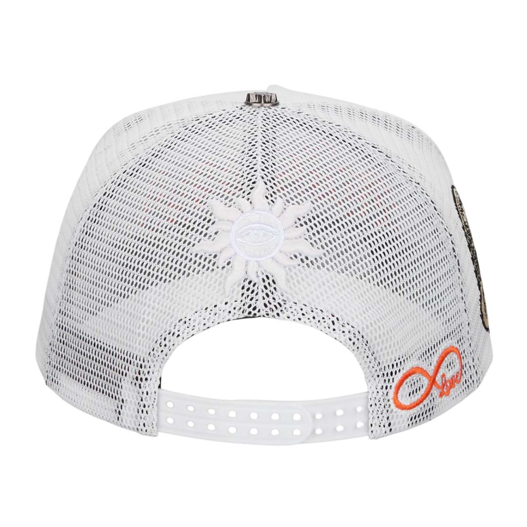 Godspeed GS Forever Trucker Hat White Blue Orange