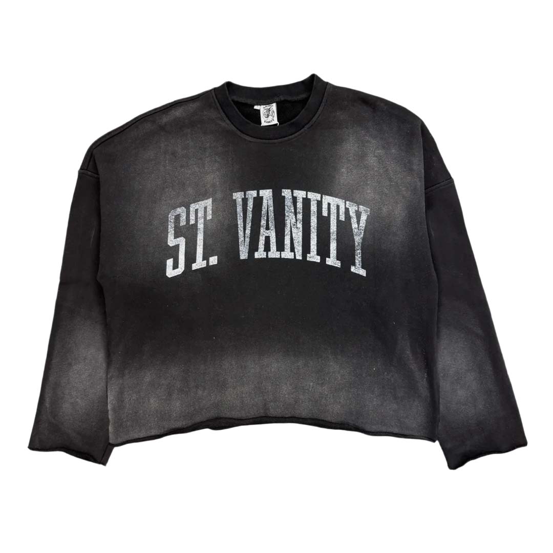 Saint Vanity Black Ash Crewneck Sweatshirt