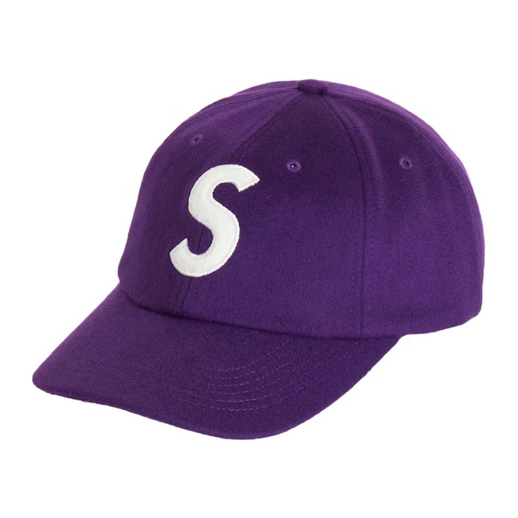 Supreme Wool S Logo 6 Panel Hat Purple