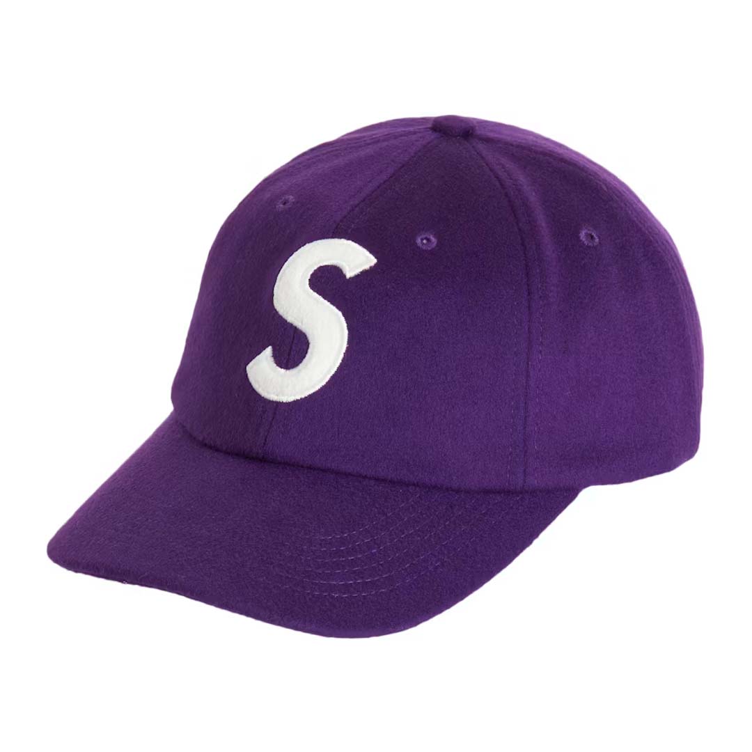 Supreme Wool S Logo 6 Panel Hat Purple