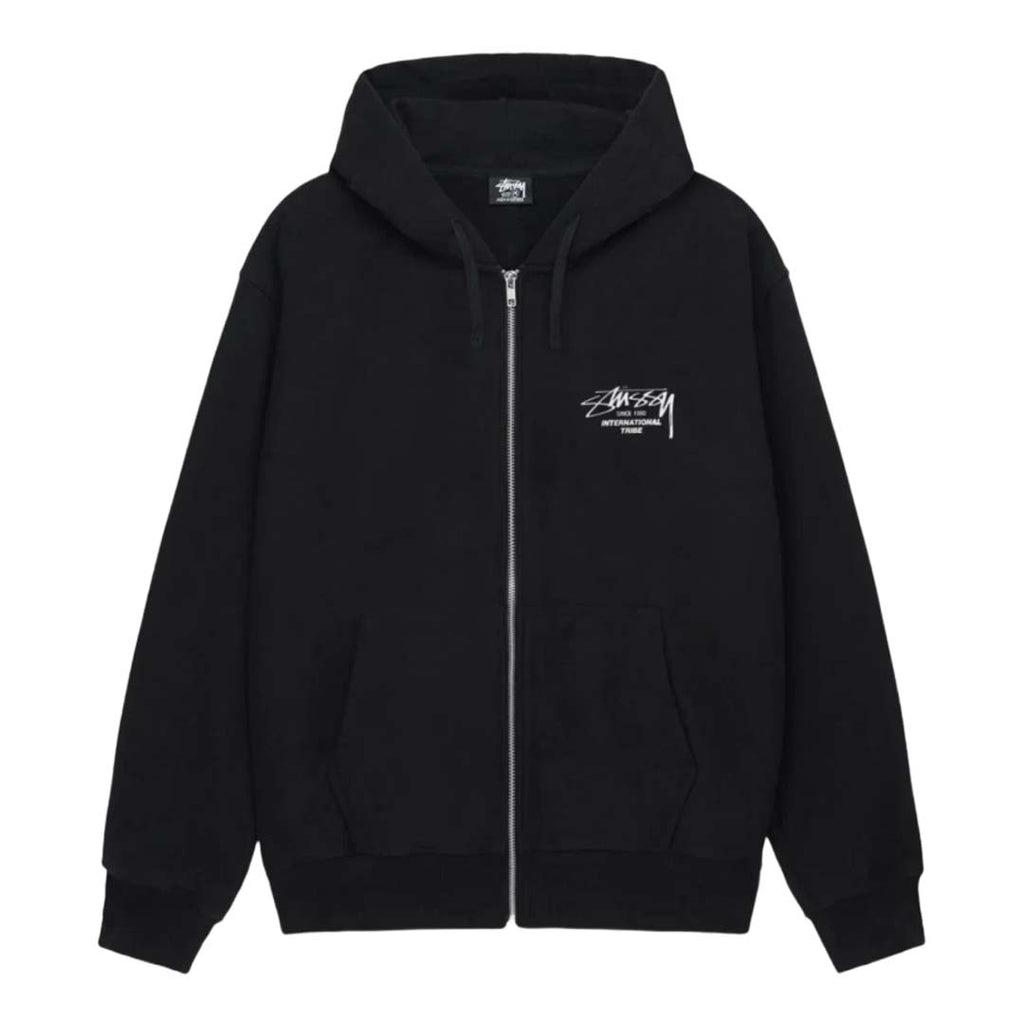 Stussy Beat Sounds Black Zip Up Hoodie