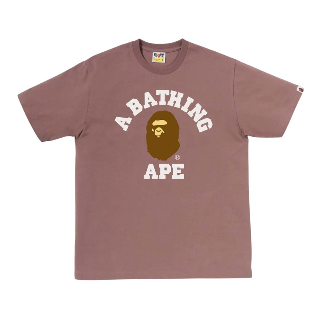 Bape College Tee Brown