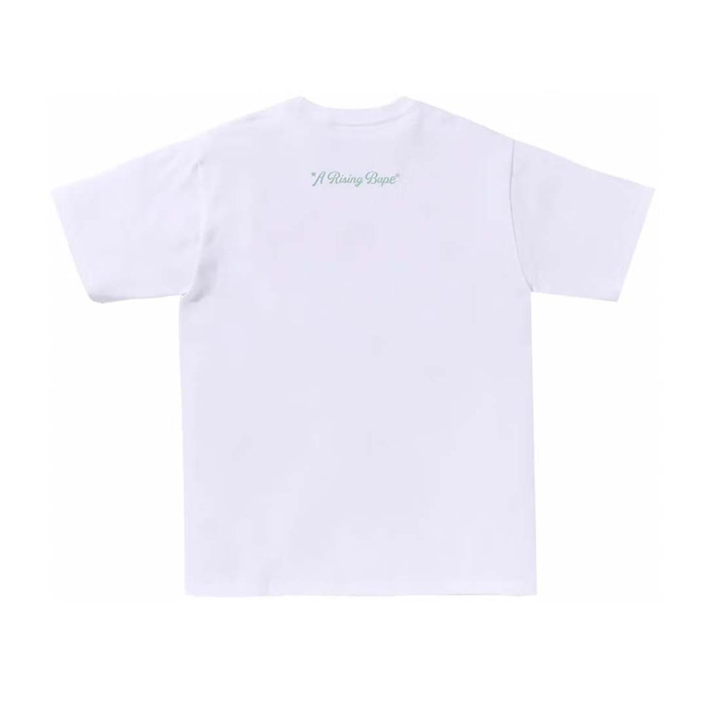 Bape A Rising Bape Photo Tee White Yellow