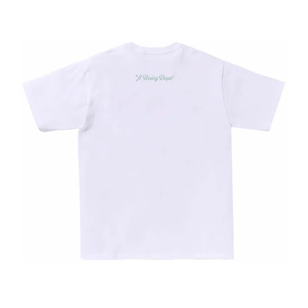 Bape A Rising Bape Photo Tee White Yellow
