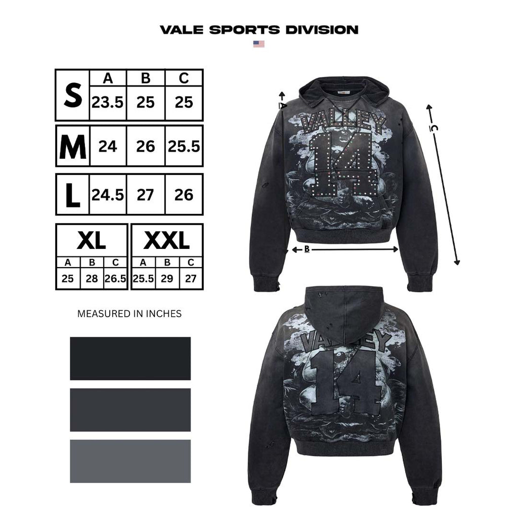 Vale Forever Religion 14 Pullover Hoodie Faded Black