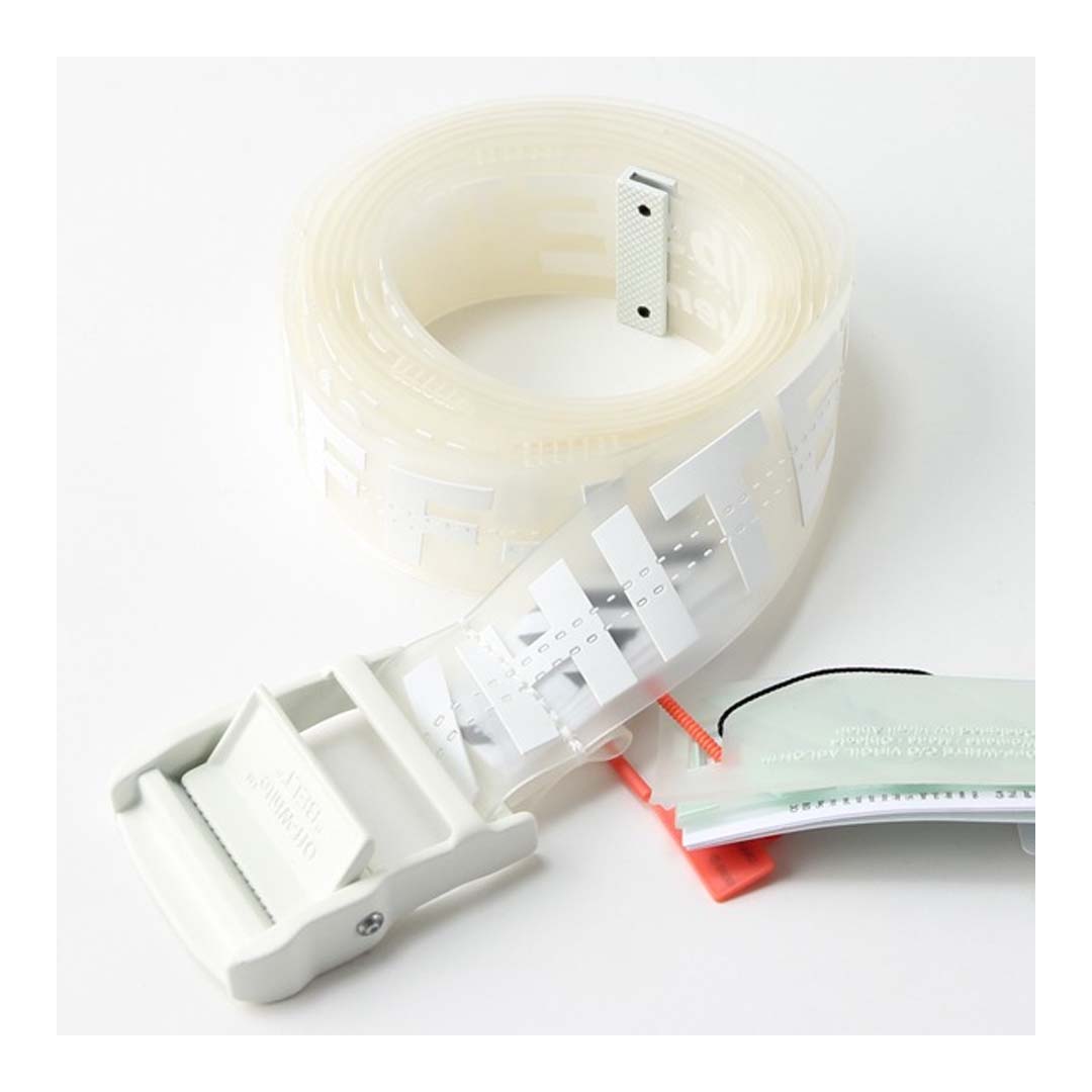 Off-White Rubber Belt Transparent White