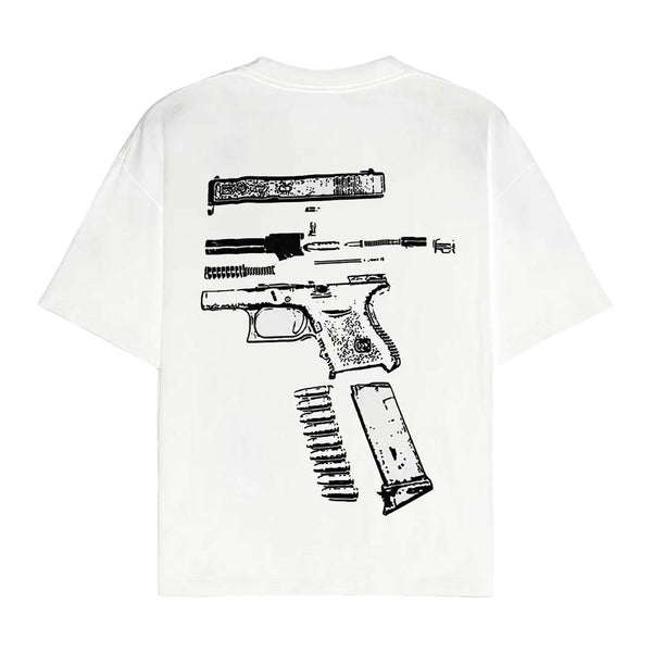 Kixkz In Glock We Trust Tee White Black
