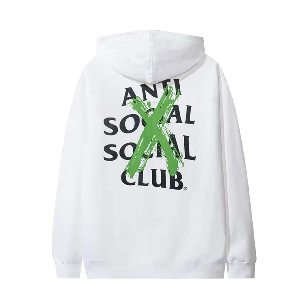 Anti Social Social Club Cancelled Hoodie White Green
