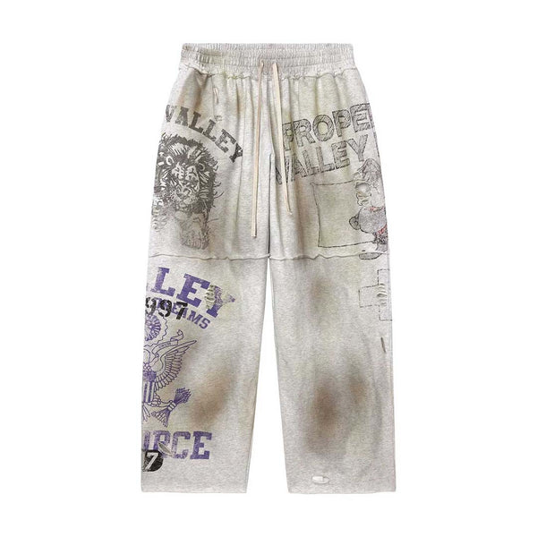 Vale Forever Butcher Sweatpants Distressed Grey