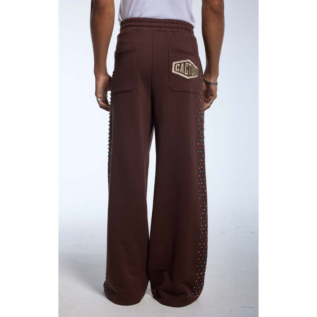 Cactus Valley Crystal Cactus Sweatpants Brown