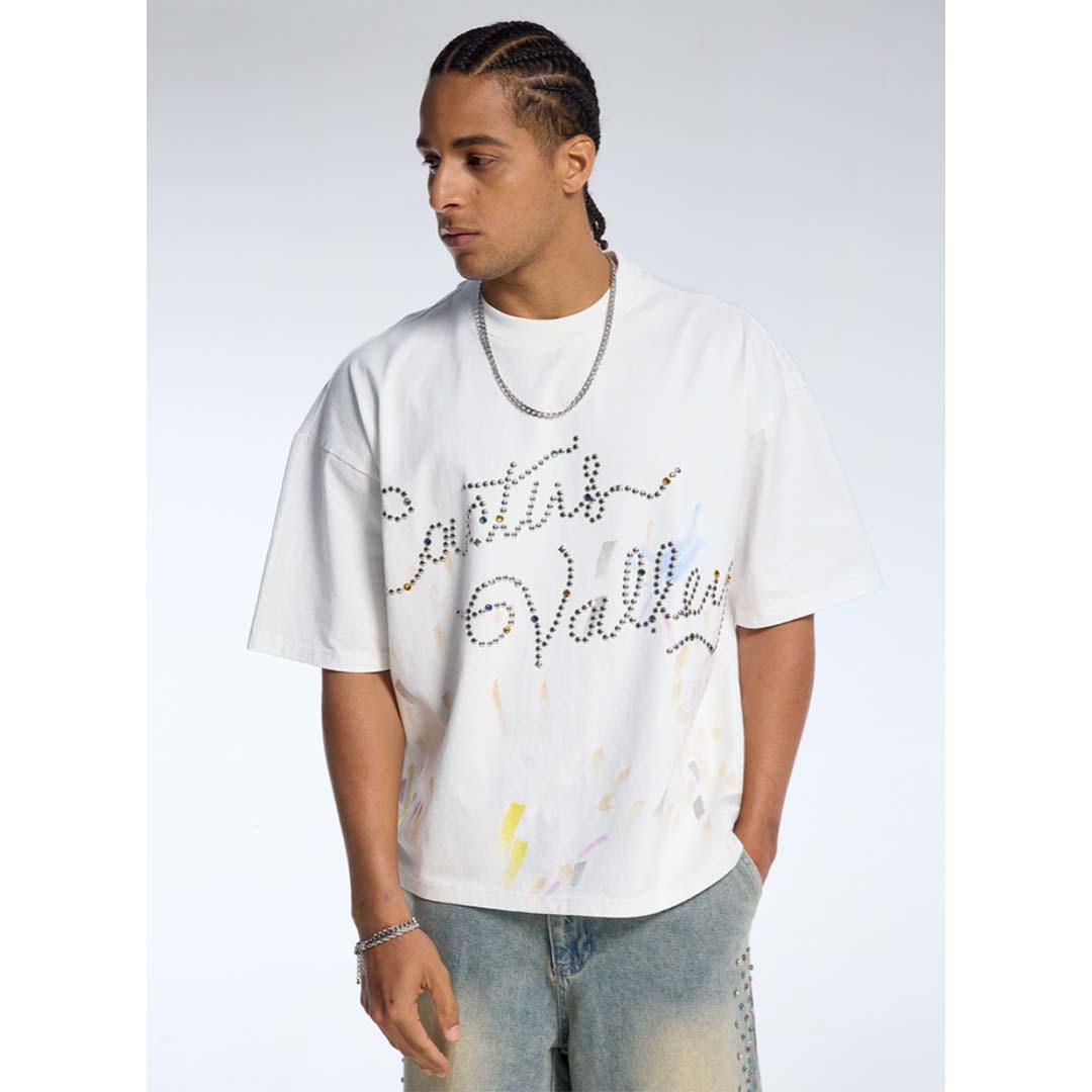 Cactus Valley Splatter Tee Cream