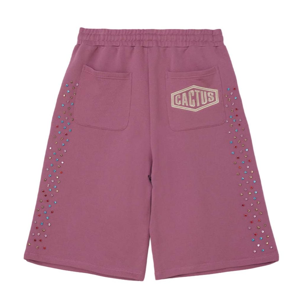 Cactus Valley Crystal Cactus Sweat Shorts Raspberry