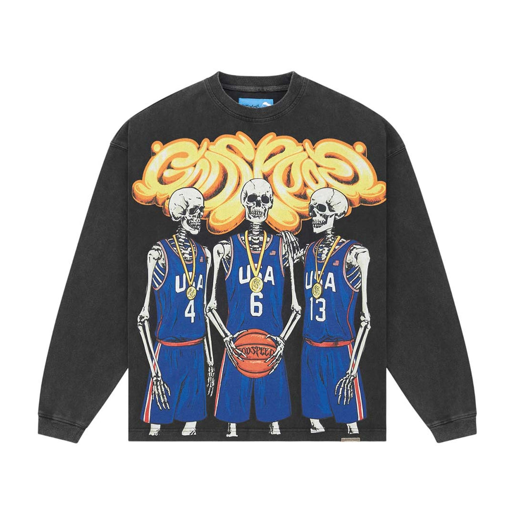 Godspeed Dream Team II NG Long Sleeve Tee Black Wash