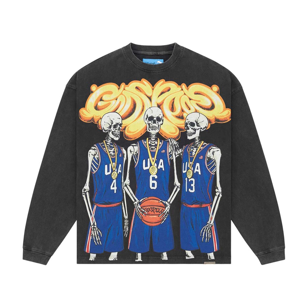 Godspeed Dream Team II NG Long Sleeve Tee Black Wash