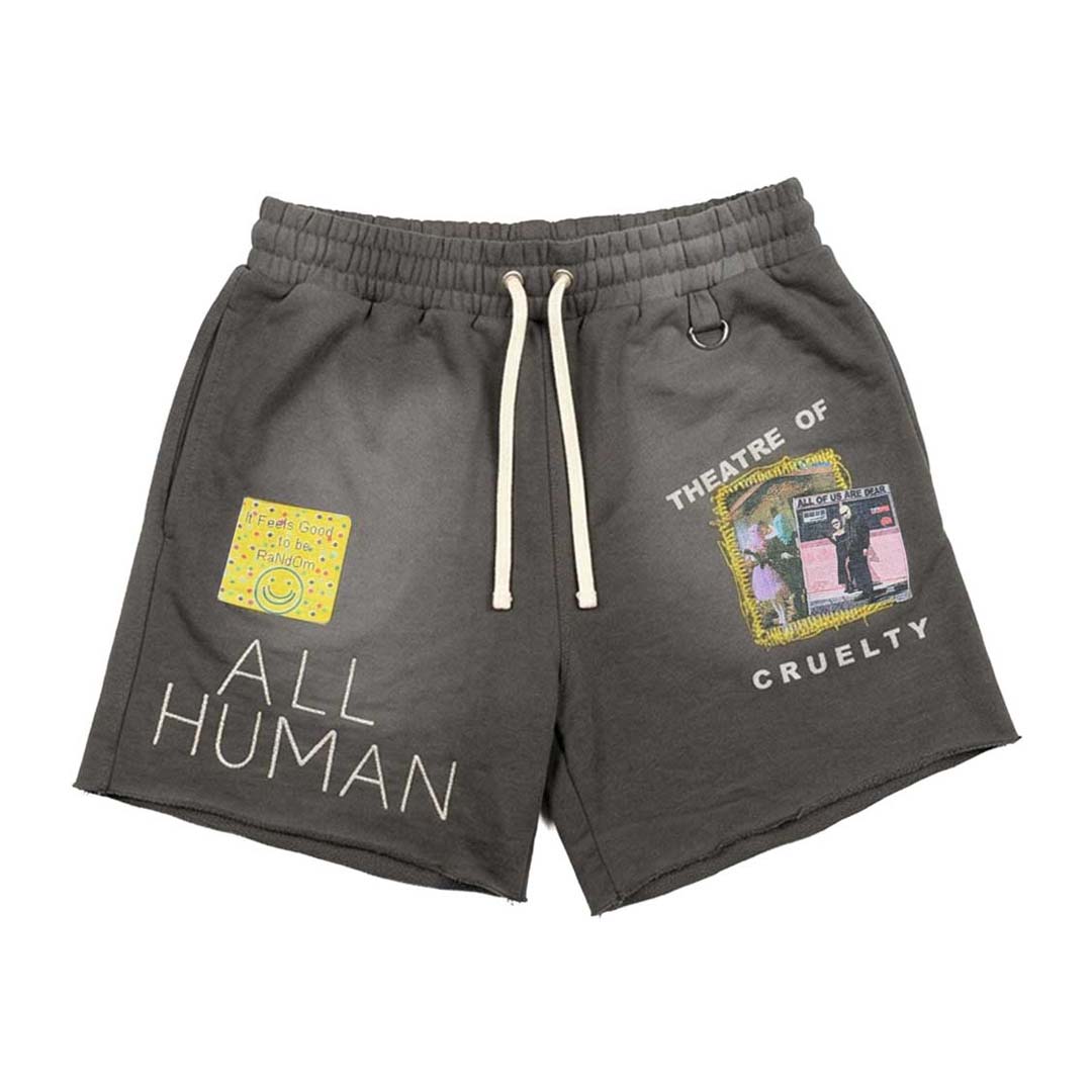 All Human V Bucks Charcoal Grey Shorts