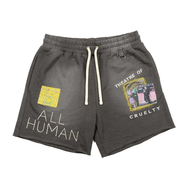 All Human V Bucks Charcoal Grey Shorts