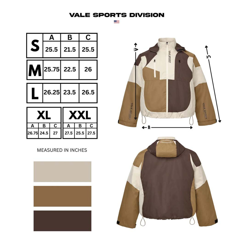 Vale Forever Touch Earth Zip Up Jacket Brown Cream