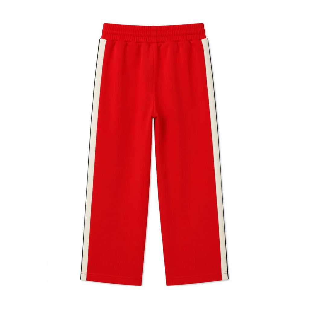 Palm Angels KIDS Classic Logo Track Pants Red White Black