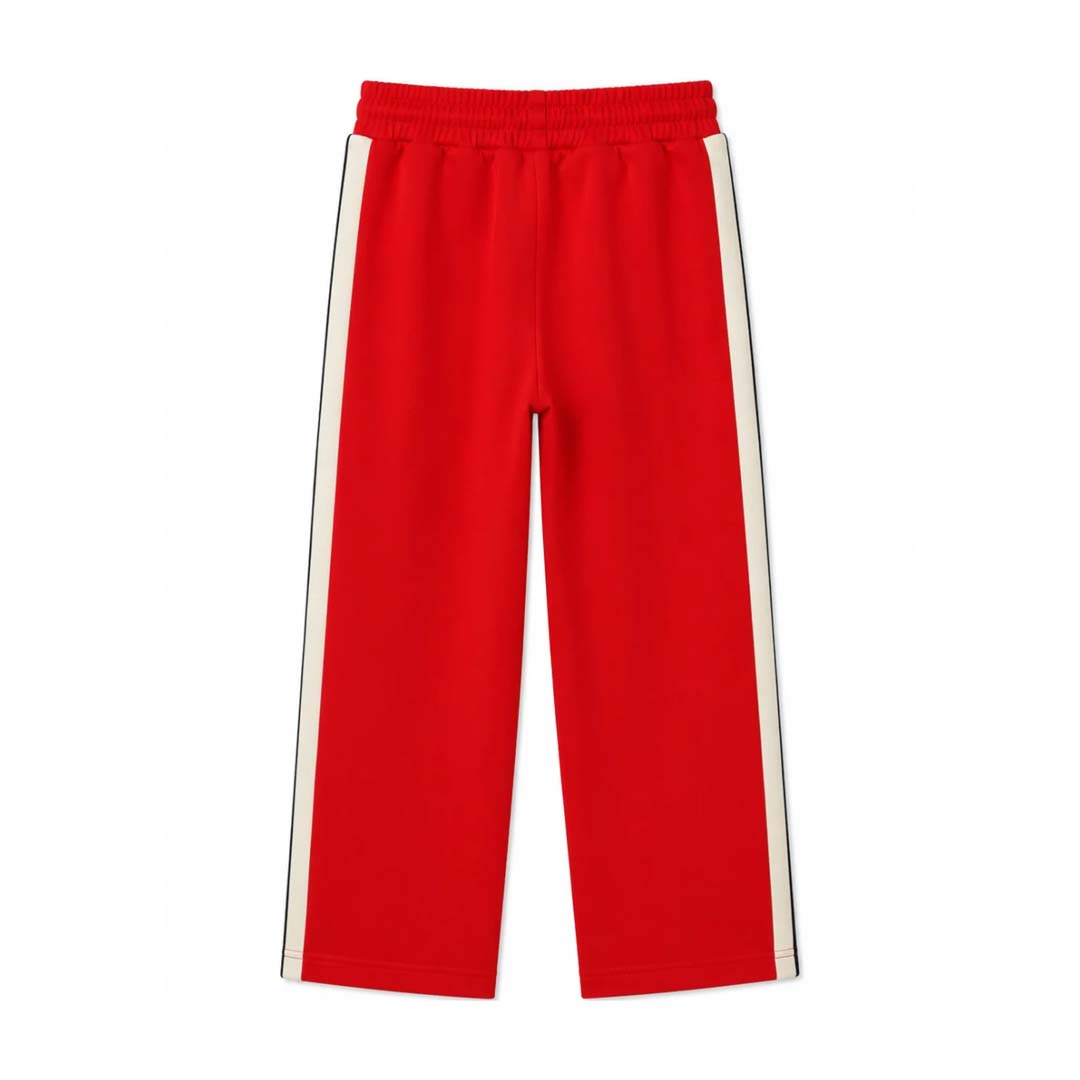 Palm Angels KIDS Classic Logo Track Pants Red White Black