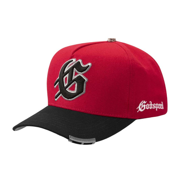 Godspeed G Logo Snapback Hat Red Black
