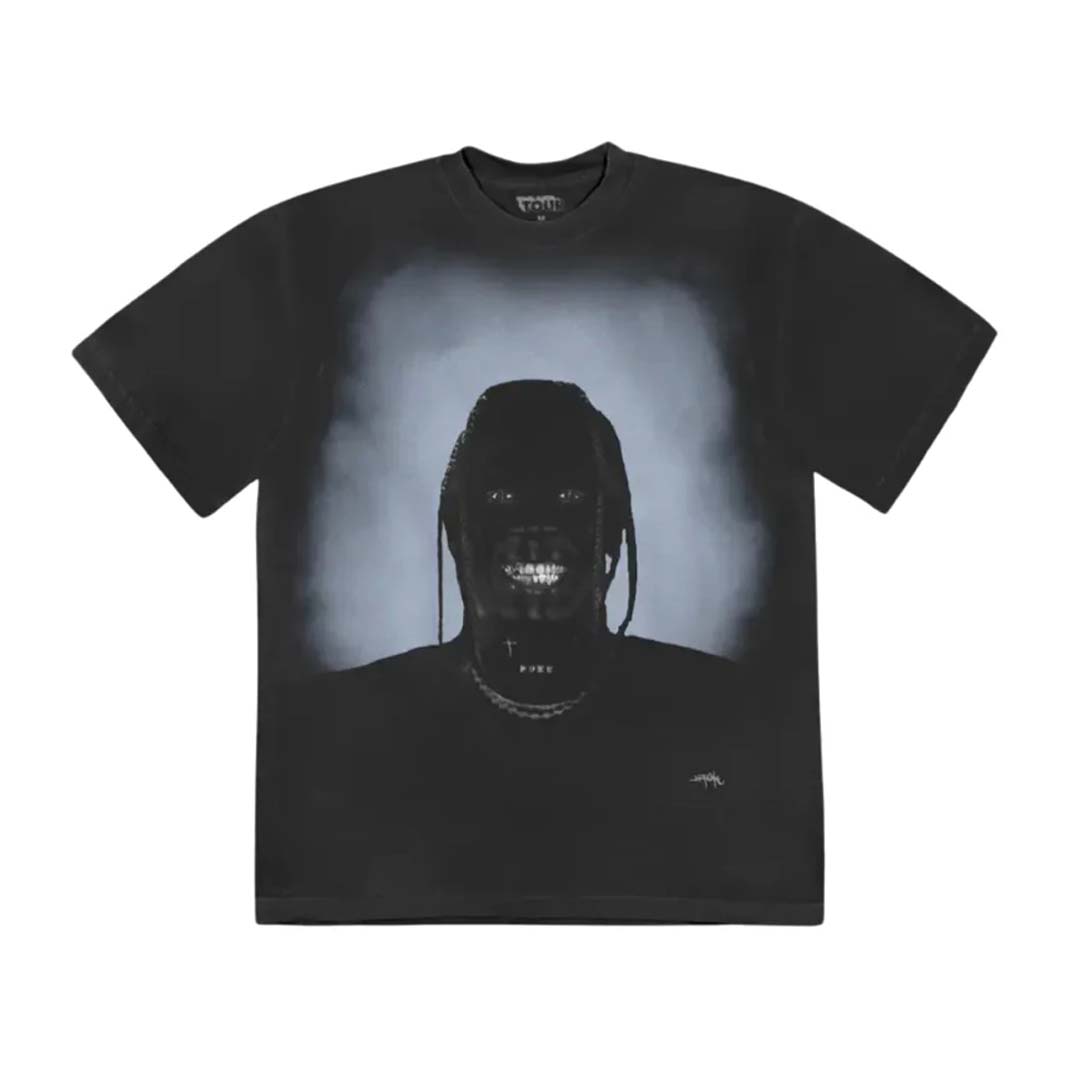 Travis Scott Face Tee Black